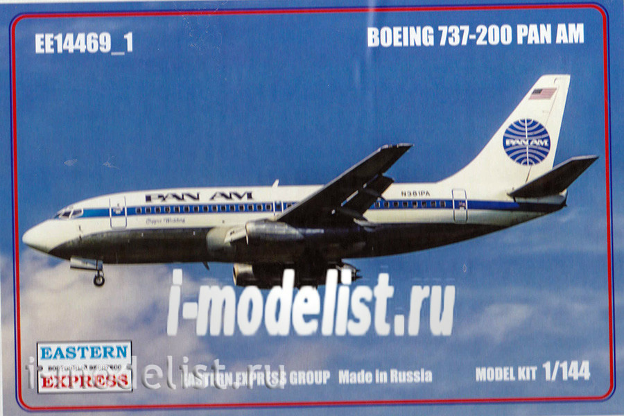 14469-1 Orient Express 1/144 Boeng 737-200 PAN AM