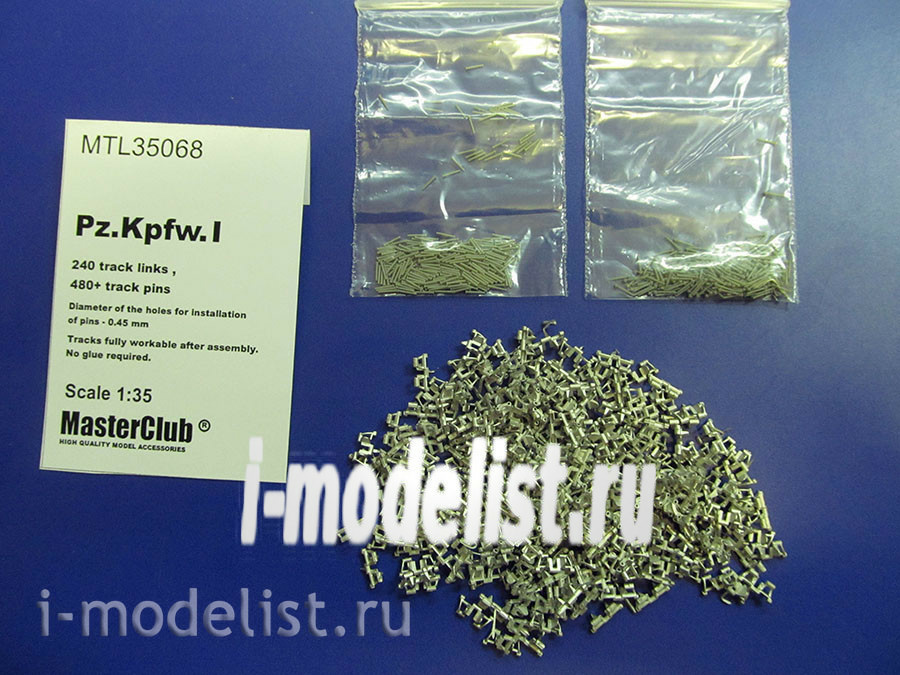 MTL-35068 MasterClub 1/35 Metal tracks for Pz.Kpfw.I