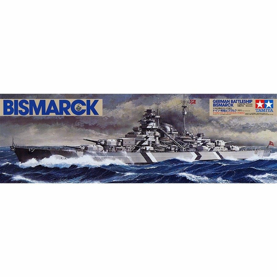 78013 Tamiya 1/350 Battleship Bismarck