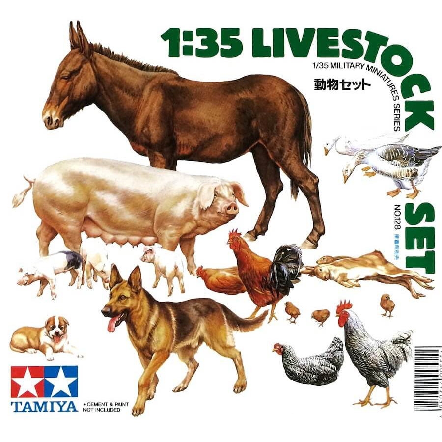 Tamiya 35128 1/35 figures of animals