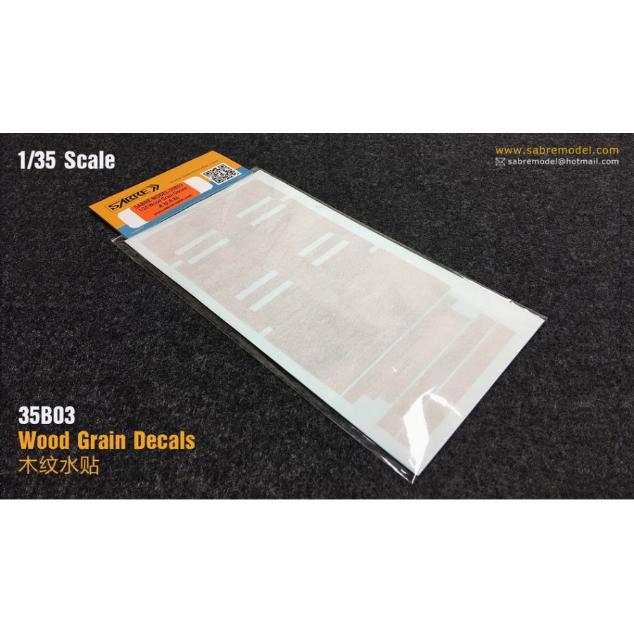 35B03 Sabre Model 1/35 Decal with Wood Texture for Railway Platform