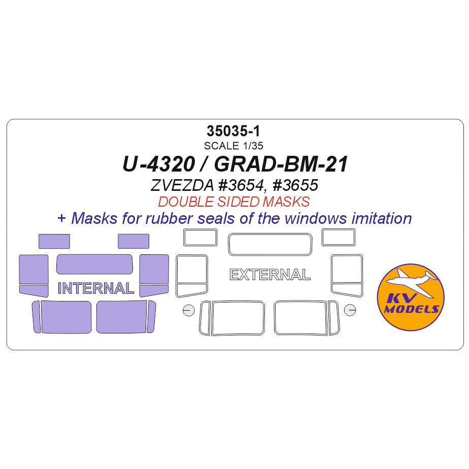 35035-1 KV Models 1/35 U-4320 (double-Sided masks)