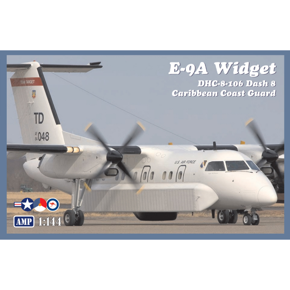 144-003 AMP 1/144 surveillance Aircraft E-9A Widget/DHC-8-106 Dash 8 (Caribbean coast guard)