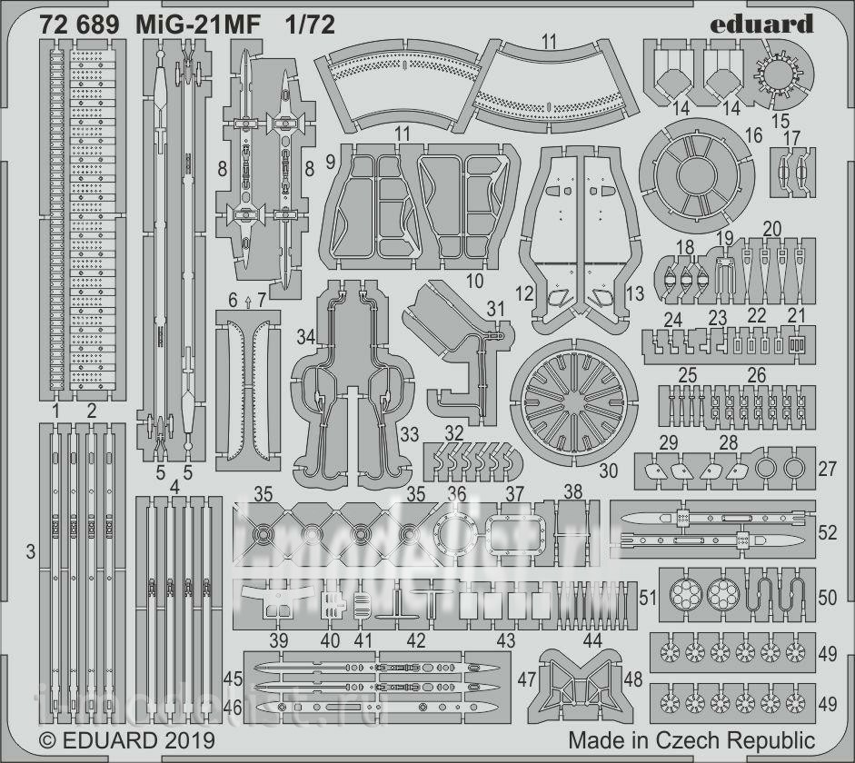 72689 Edward 1/72 photo-Etching for MIC-21MF