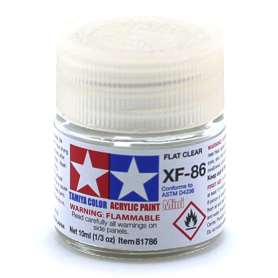 81786 Tamiya XF-86 Flat Clear (Matt Lacquer) Acrylic paint