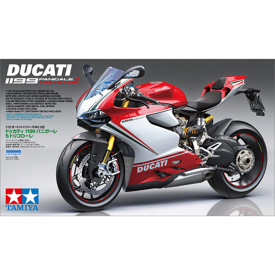 14132 Tamiya 1/12 Ducati 1199 Panigale S Tricolore