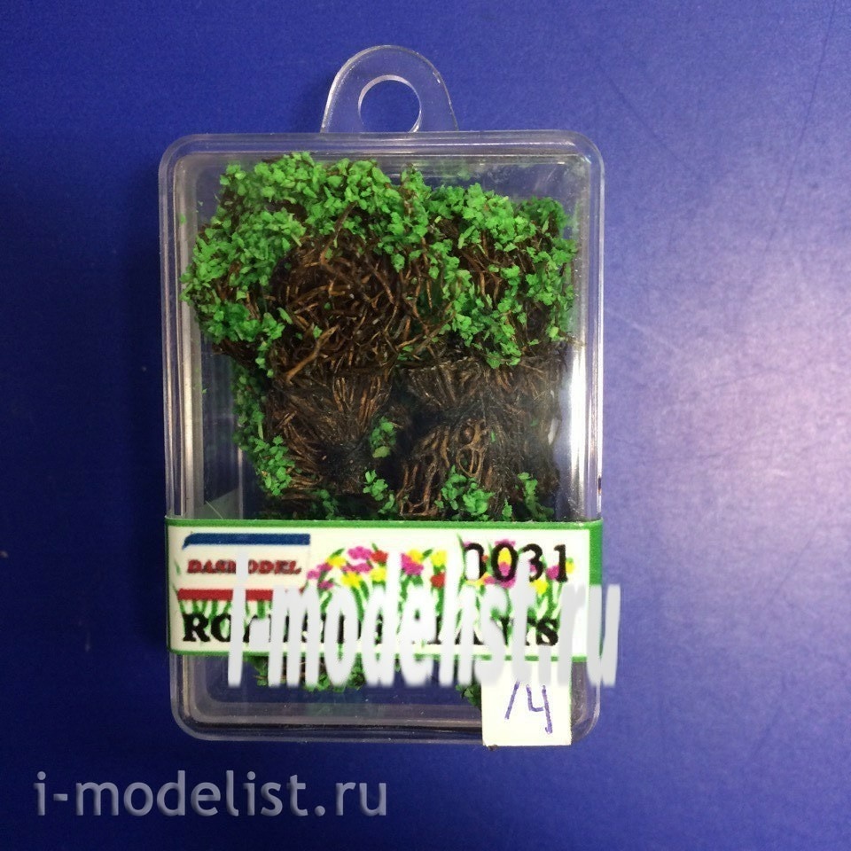 3031/4 DasModel 1/35 Roadside plants 5 PCs Option 4 (bright green)