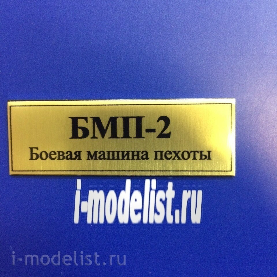 T06 Plate Plate for BMP-2 60x20 mm, color gold