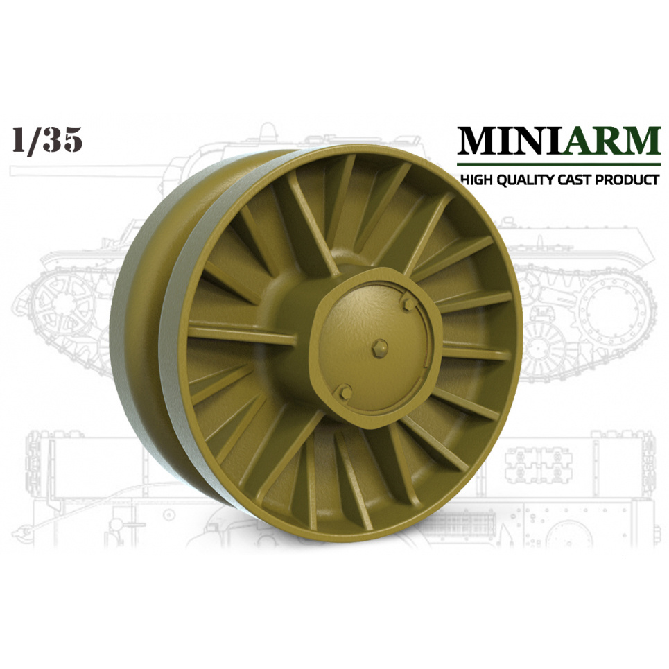 35225 Miniarm 1/35 KV Support rollers with faceted hub (Obr. 42g)