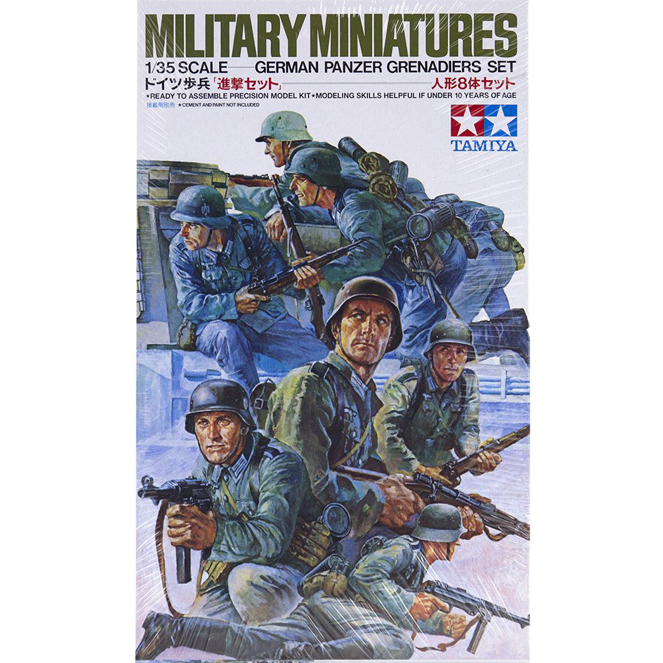 Tamiya 35061 1/35 German Panzer troops in action 8 figures