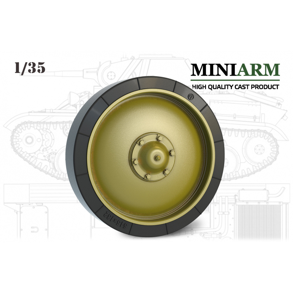 35242 Miniarm 1/35 Type-70 set of support rollers + spare