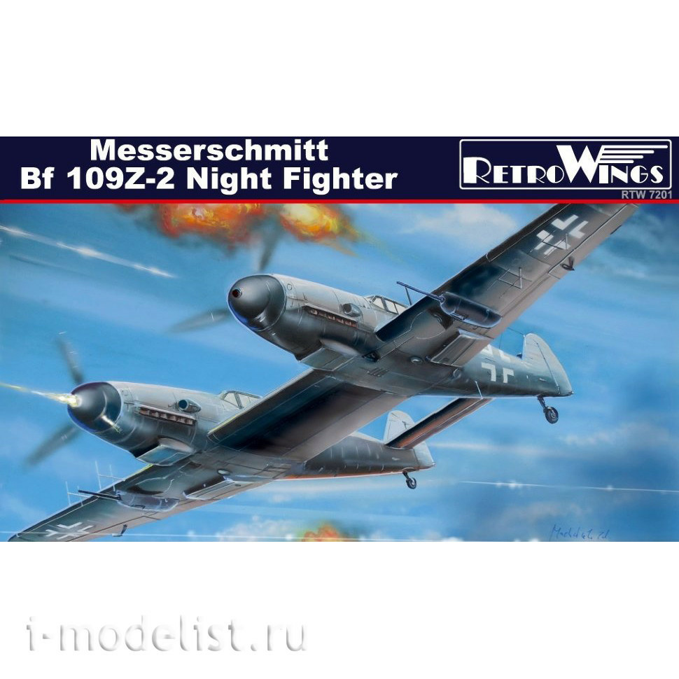RTW7201 Retro Wings 1/72 Messerschmitt Bf 109Z - 2 Night Fighter