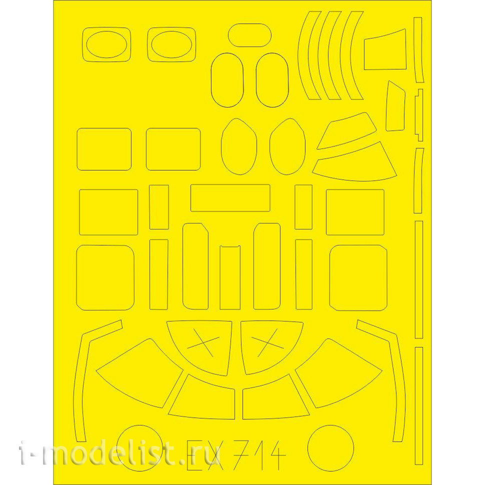 EX714 Eduard 1/48 Mask for B-25D 