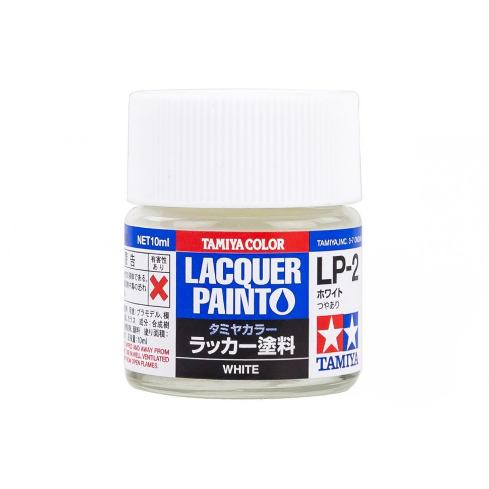 82102 Tamiya LP-2 White (White glossy) Lacquer paint 10ml.