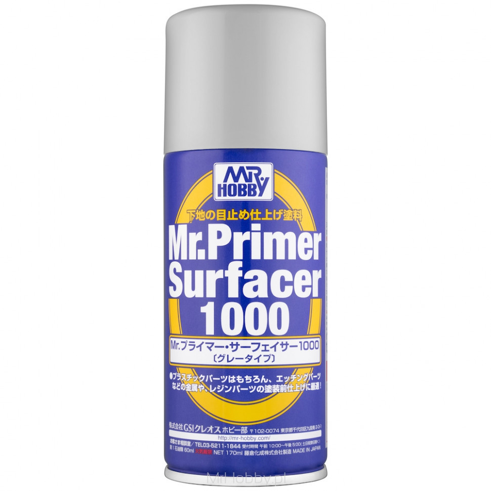B-524 Gunze Sangyo Primer in metal cans T.M. MR.HOBBY Mr.Primer Surfacer 1000 180ml.