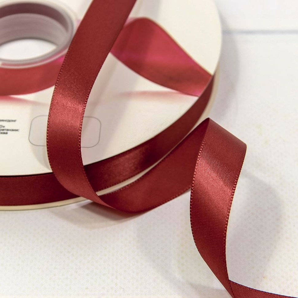 Satin Ribbon, polyester, Class A, black, 1.5 cm