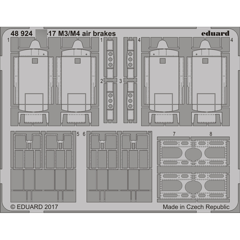 48924 Eduard 1/48 photo-etched С-17 M3/ M4 brakes