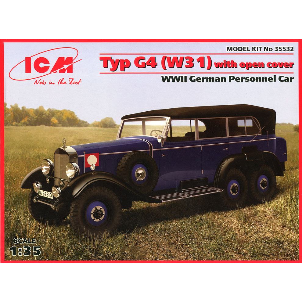 35532 ICM 1/35 Typ G4 (W31) with open awning German passenger car II MV 
